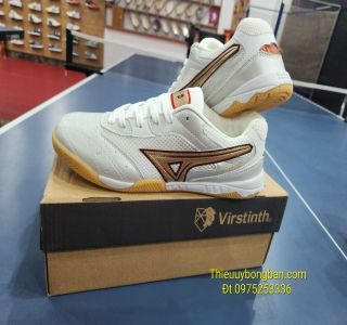 Giầy Virstinth bóng bàn trắng viền vàng