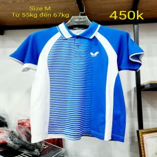 Áo Butterfly nội địa nhật qsd size M trắng xanh ms 08